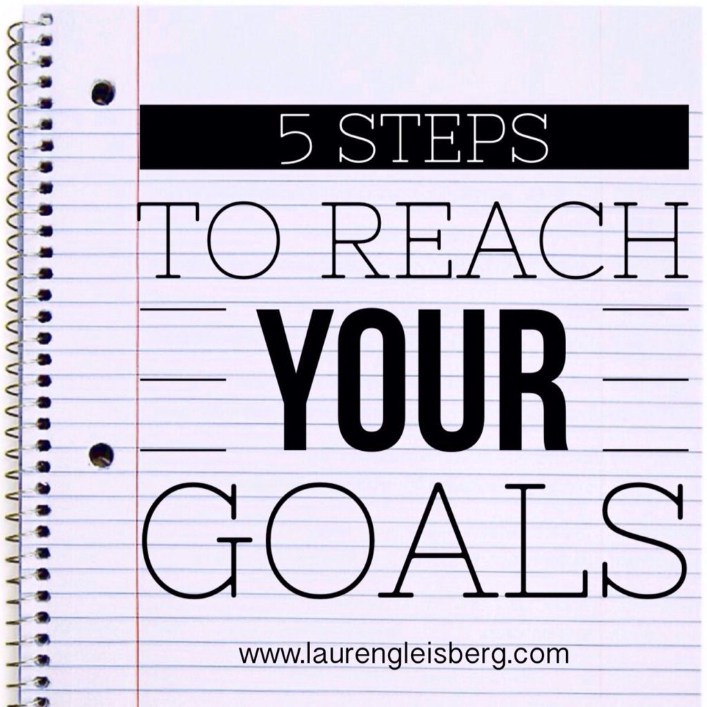 5 Steps To Reach Your Goals Lauren Gleisberg