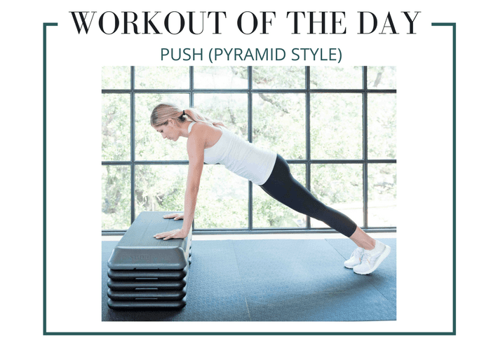 lauren ggleisberg's pyramid style push workout