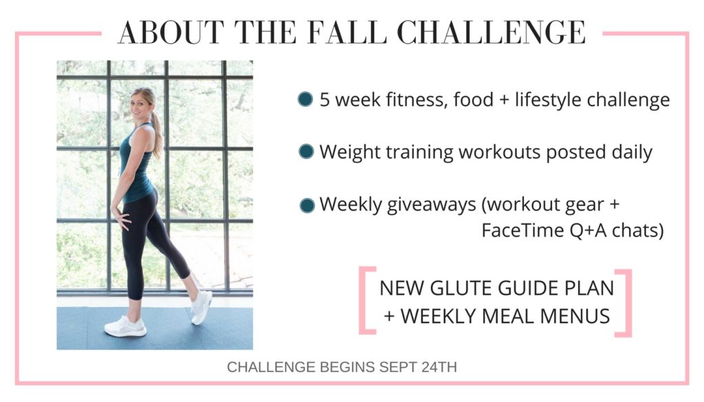 fitness blogger lauren gleisberg doing her fall fitness challenge 