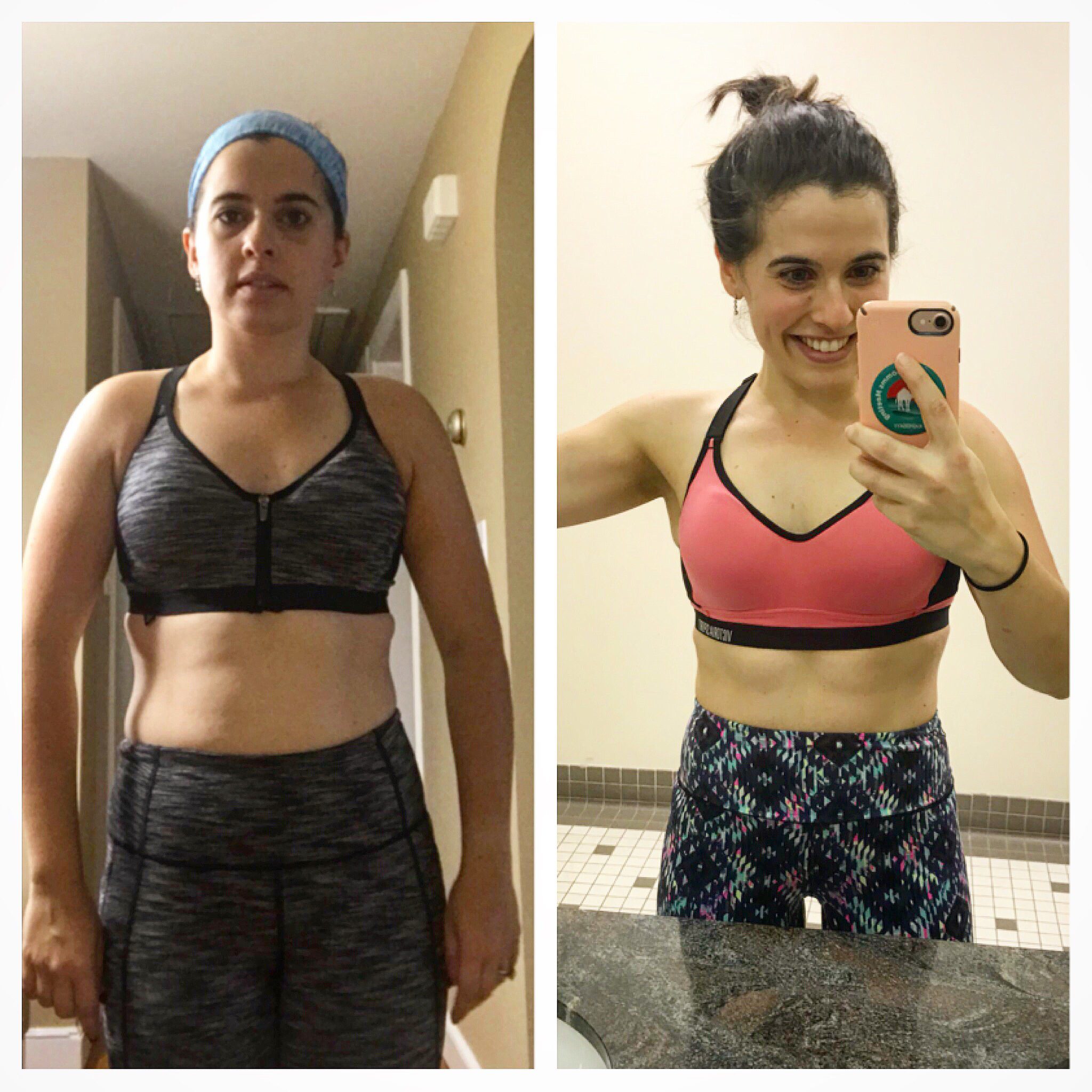 progress of woman's review of 30x30 fat loss shred