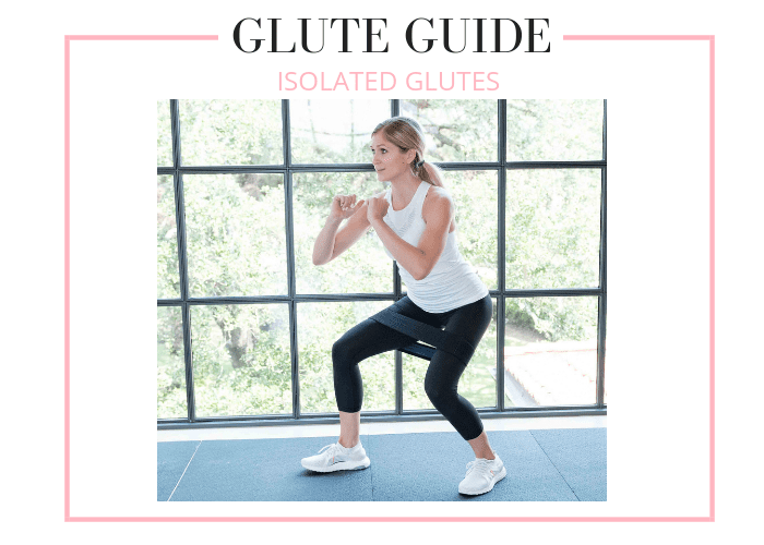 glute butt exercise with resistance band