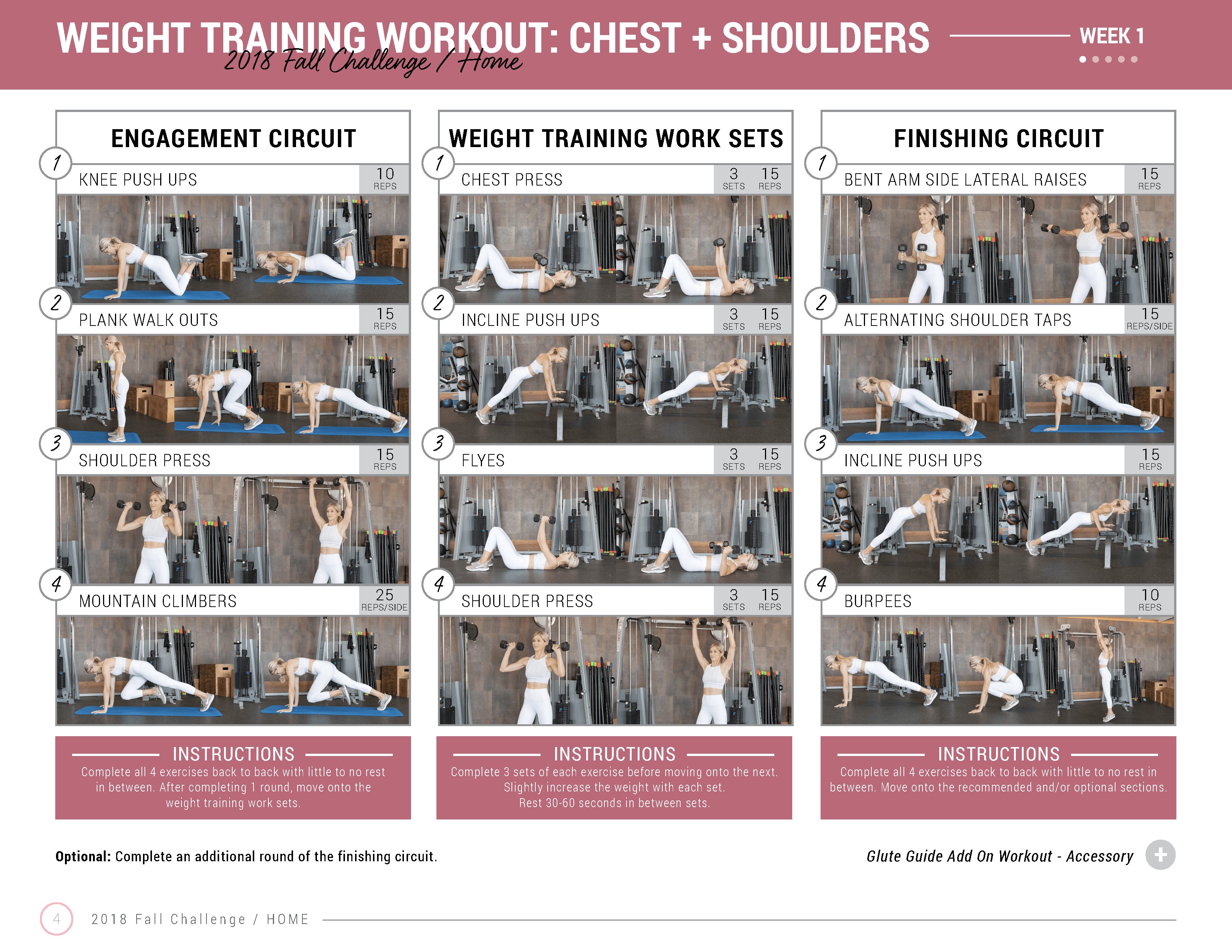 home workout chest and shoulders