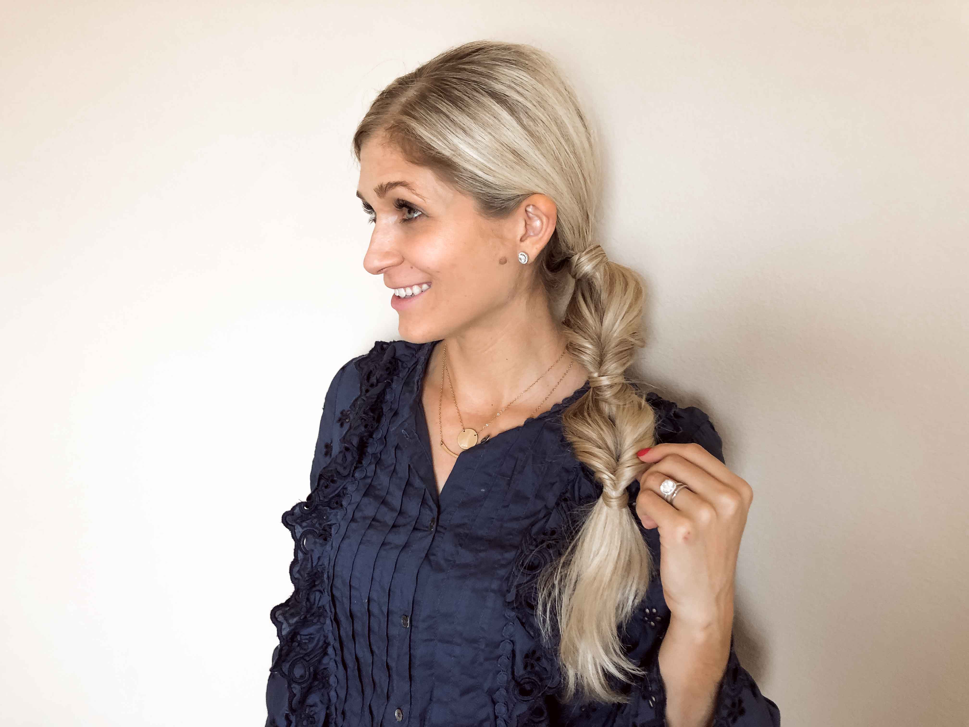 lauren gleisberg ponytail twist braid tutorial