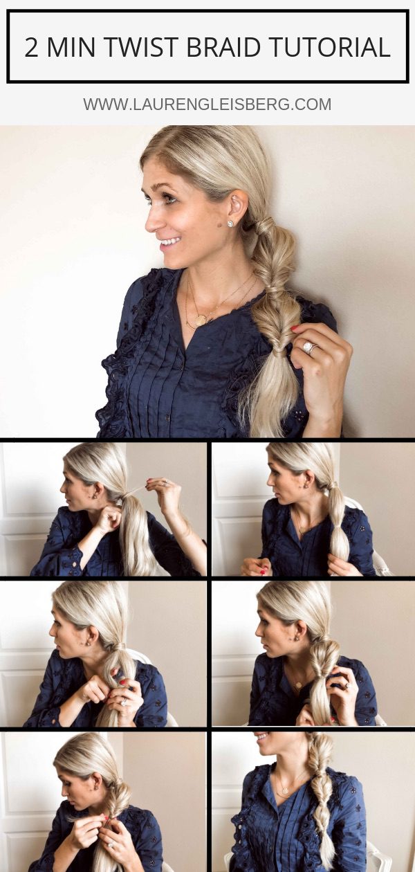 twist braid hair tutorial