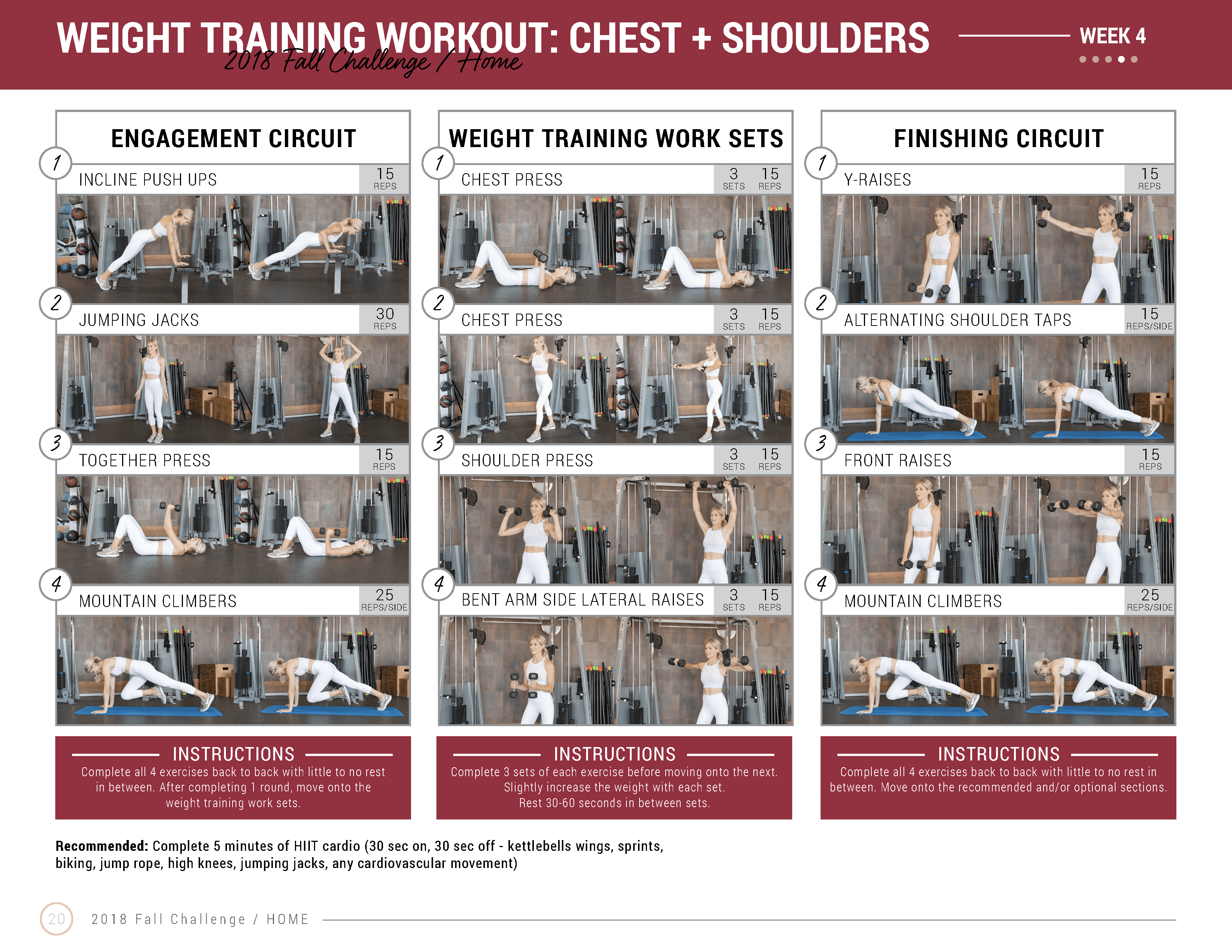 at home upper body workout