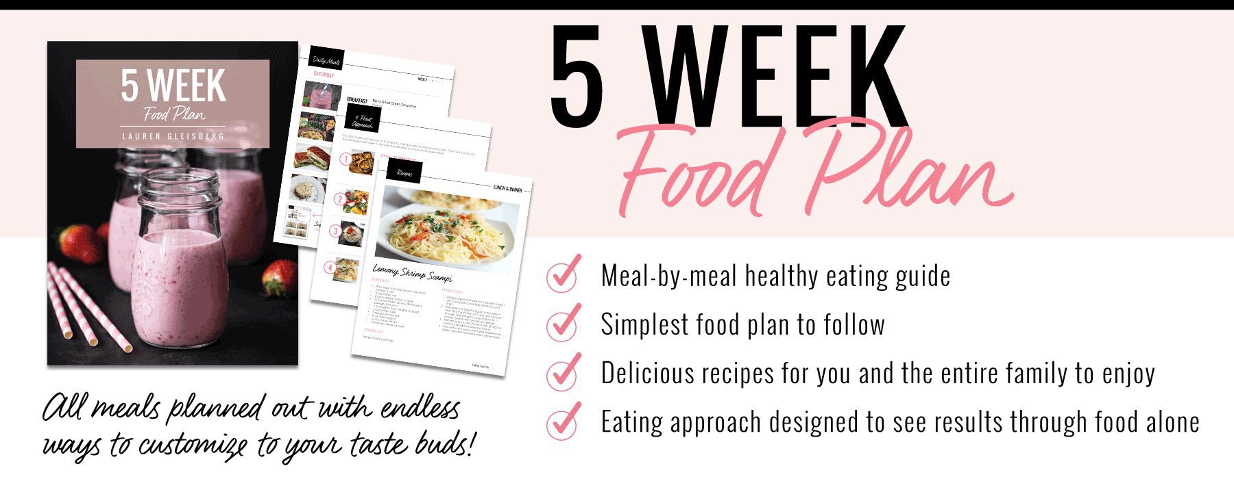 5 Week Food Plan Sample Full Day Of Eating Lauren Gleisberg