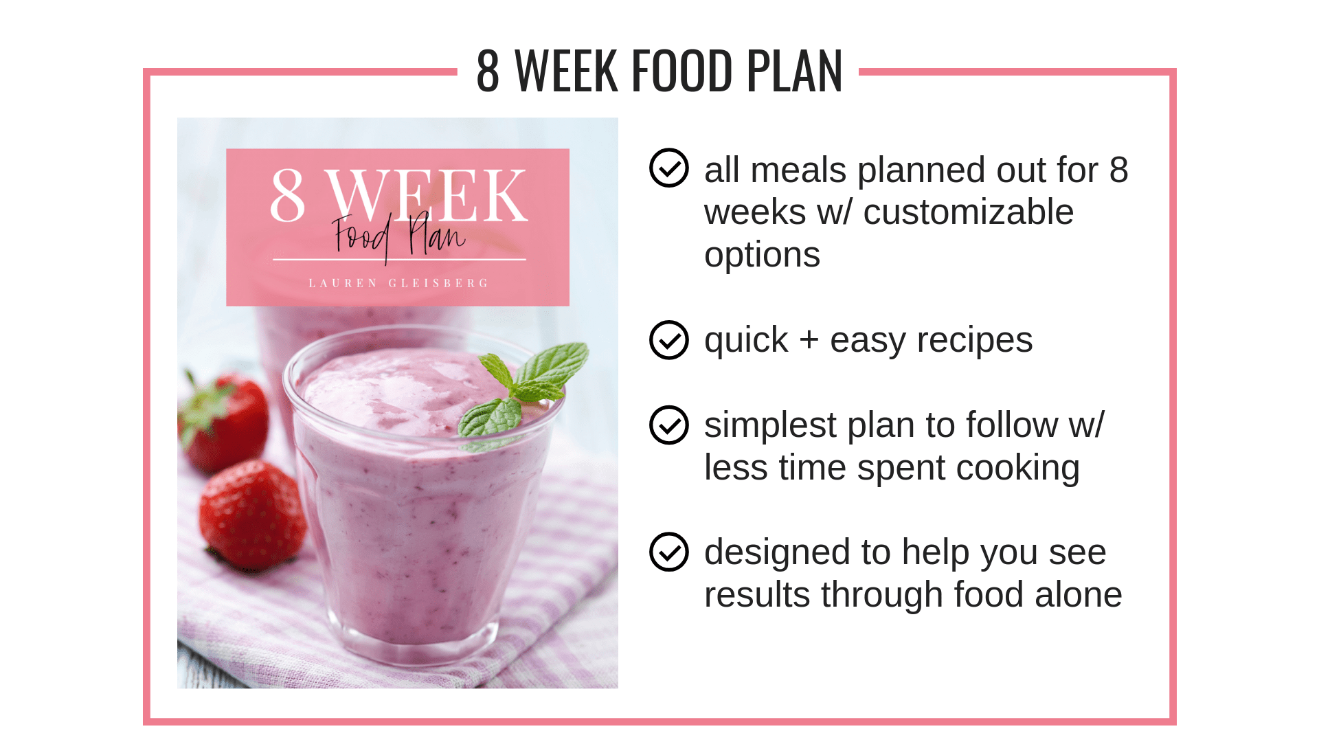 8 week food plan