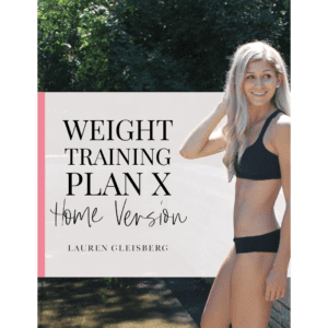 Weight Training Plan X  (home + gym versions)