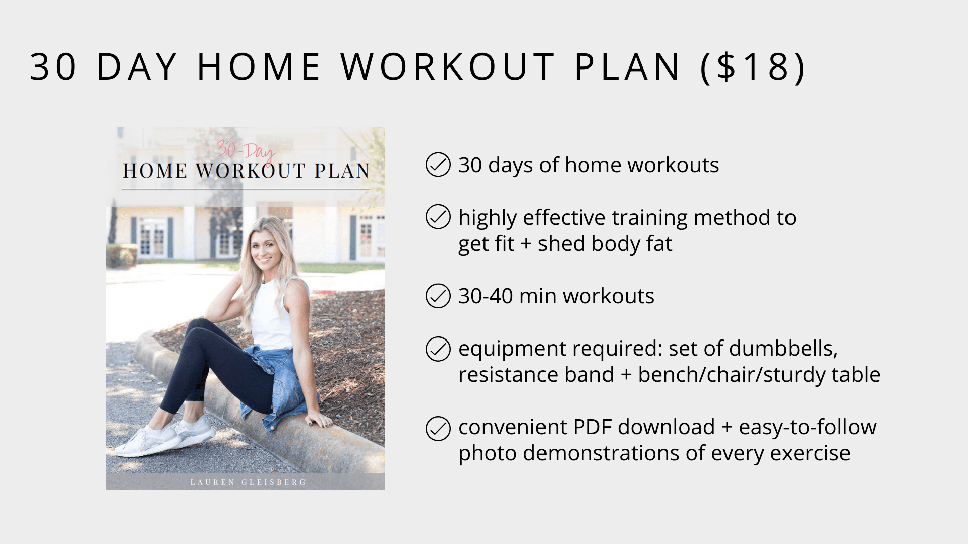 30-Day Home Workout Plan For Women